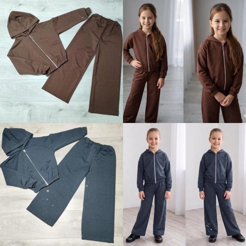 Костюм спорт Meloria (116-146) ML6619 brown (лето) Meloria ML6619 brown