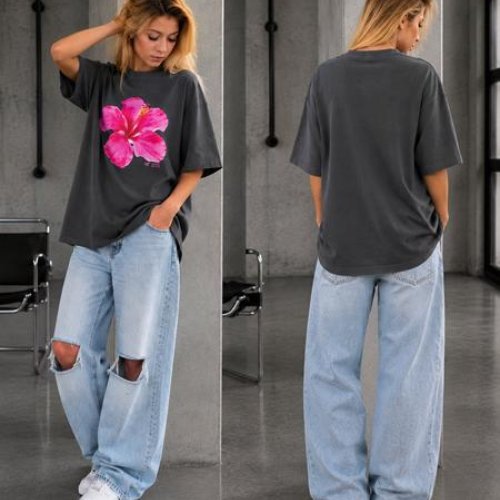 Футболка Karolina (32-42) KR670 grey (лето) Karolina KR670 grey