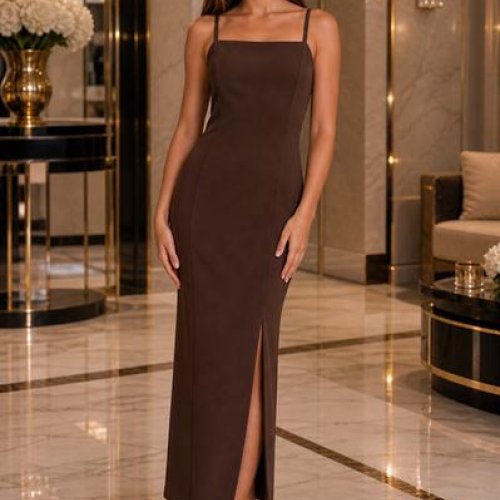 Сарафан Karolina (32-42) KR683 brown (лето) Karolina KR683 brown