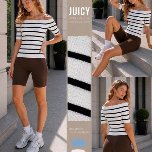 Велосипедки Karolina (34-42) KR726 brown (лето) Karolina KR726 brown