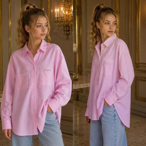 Рубашка Karolina (32-42) KR786 pink (деми) Karolina KR786 pink