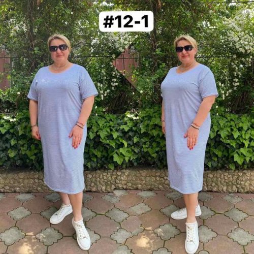 Платье BAT (46-56) 12-1 grey (лето) BAT 12-1 grey