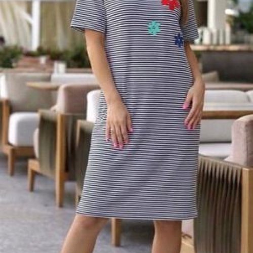Платье BAT (46-56) 12-12 navy (лето) BAT 12-12 navy