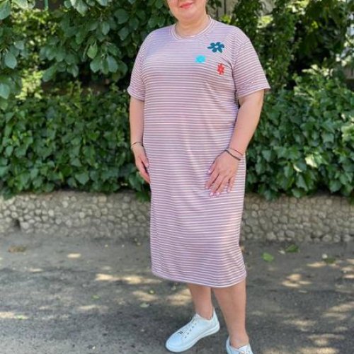 Платье BAT (46-56) 12-5 beige (лето) BAT 12-5 beige