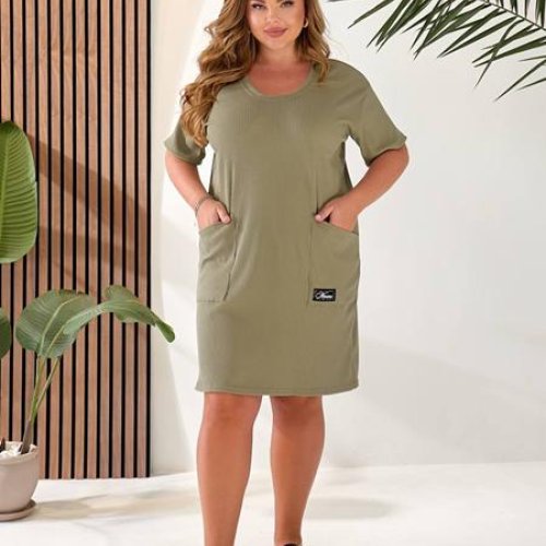 Платье BAT (50-60) 89-1 khaki (лето) BAT 89-1 khaki