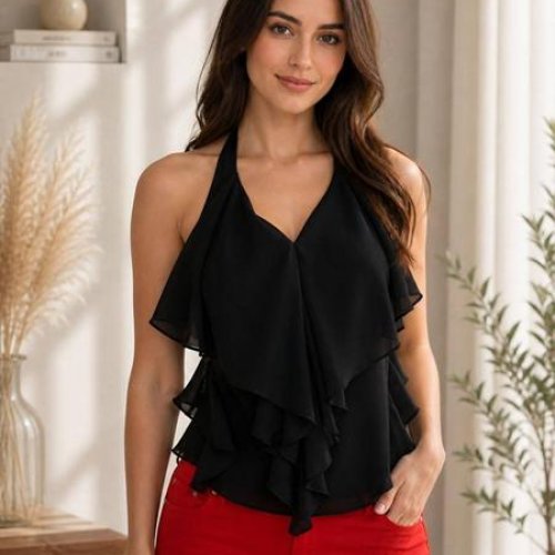 Блузка Arina (42-46) 1752 black (лето) Arina 1752 black