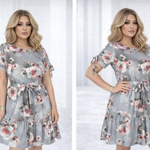Платье Arina (48-58) 2445 grey (лето) Arina 2445 grey
