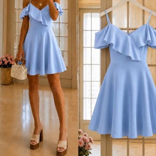 Платье Arina (42-46) 3132 l.blue (лето) Arina 3132 l.blue
