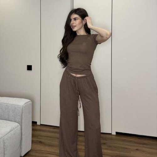 Костюм Arina (42-48) 5181 brown (лето) Arina 5181 brown