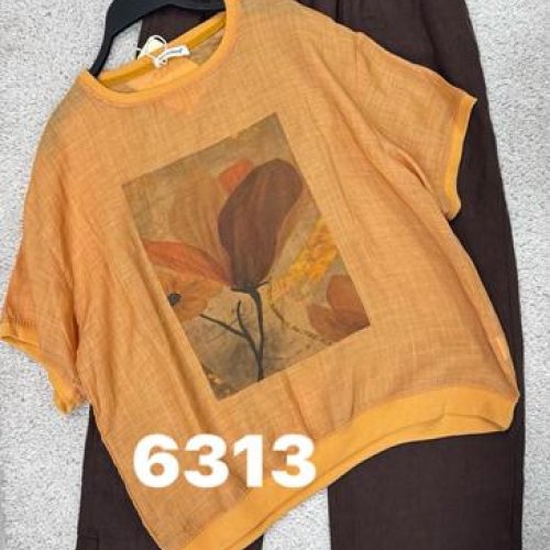Футболка DIVO (one size) 6313 orange (лето) DIVO 6313 orange