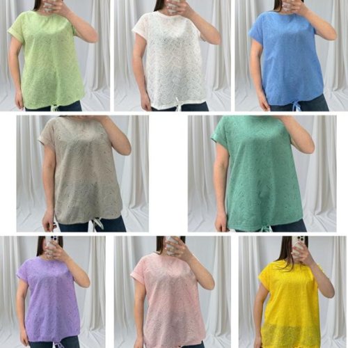Футболка Elena&Vika (48-54) 25048 l.green (лето) Elena&Vika 25048 l.green