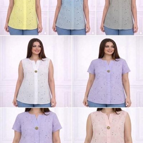 Футболка Elena&Vika (52-56) 26037 lilac (лето) Elena&Vika 26037 lilac