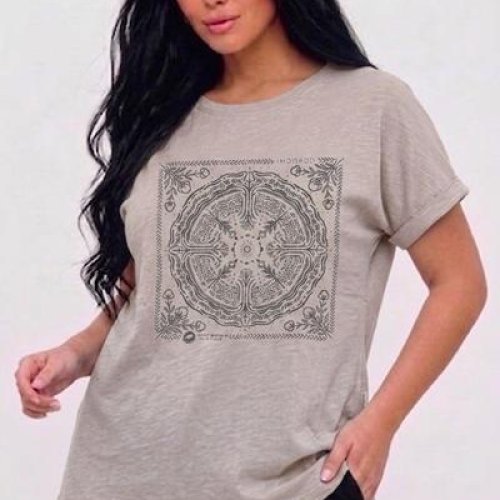 Футболка Elena&Vika (M-XL) 26101 l.grey (лето) Elena&Vika 26101 l.grey