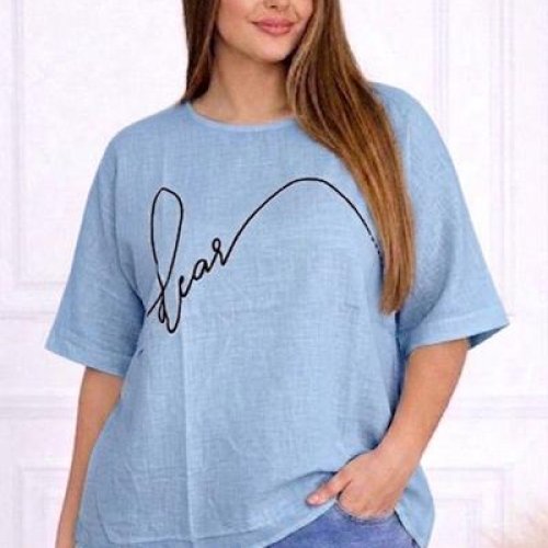 Футболка Elena&Vika (50-56) 26112 l.blue (лето) Elena&Vika 26112 l.blue