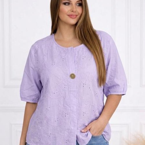 Блузка LeVisha (M-XL) 26031 lilac (лето) LeVisha 26031 lilac