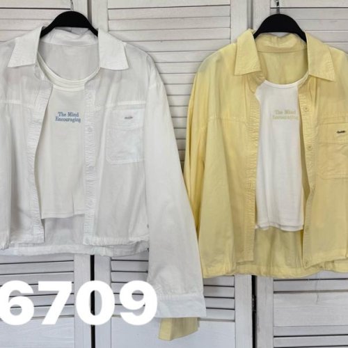 Рубашка DIVO (one size) 6709 yellow (деми) DIVO 6709 yellow