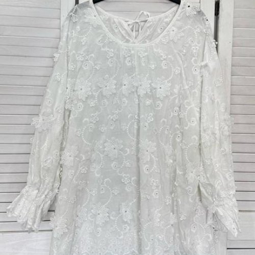 Блузка DIVO (one size) 7836 white (деми) DIVO 7836 white