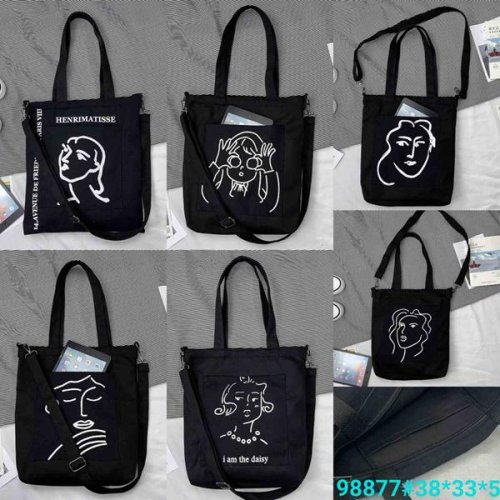 Сумка Fashion Bag (38*33*5) 98877-1 black (лето) Fashion Bag 98877-1 black