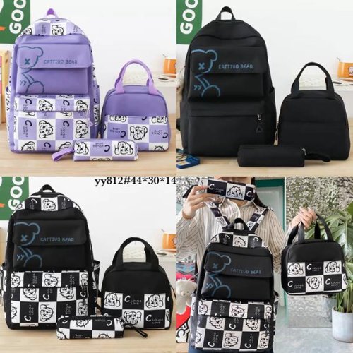 Комплект Fashion Bag (44*30*14) YY812 white-black (лето) Fashion Bag YY812 white-black