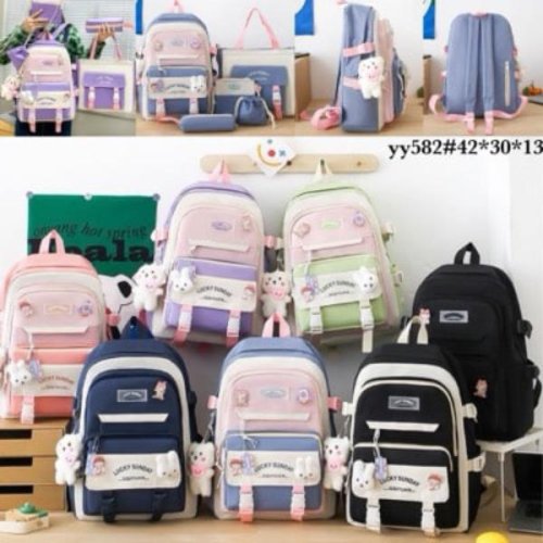 Комплект Fashion Bag (42*30*13) YY582 black-white (лето) Fashion Bag YY582 black-white