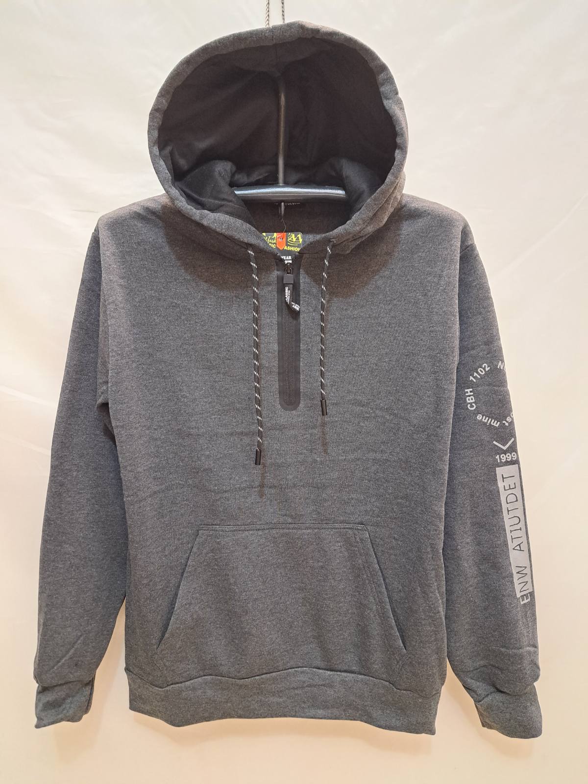 Худи Giang (M-3XL) 2307-1 grey (зима)