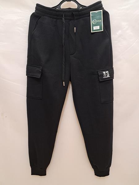 Штаны спорт Giang (XL-5XL) 2421 black (зима)