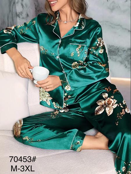 Пижама Brilliant (M-3XL) B70453 green (деми)
