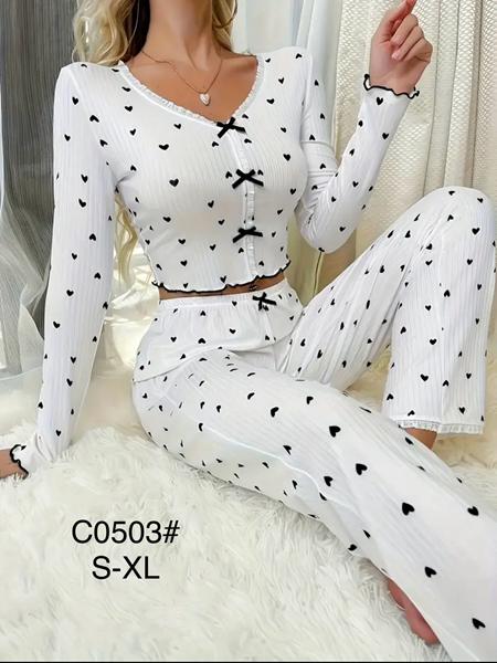 Пижама Brilliant (42-48) C0503 white-black (деми)