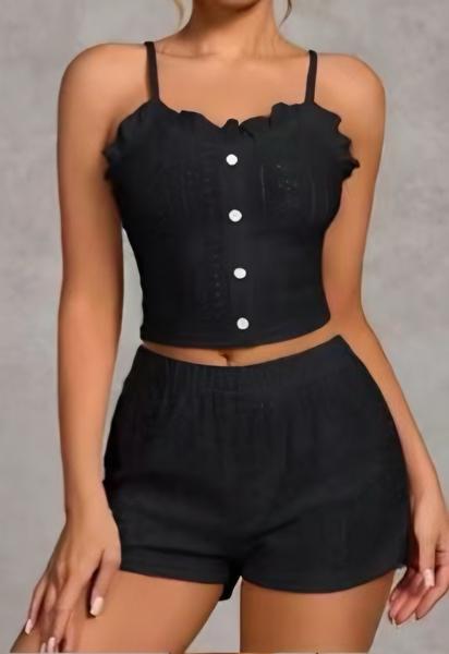 Пижама Trikotag (S-XL) D5317 black (лето)