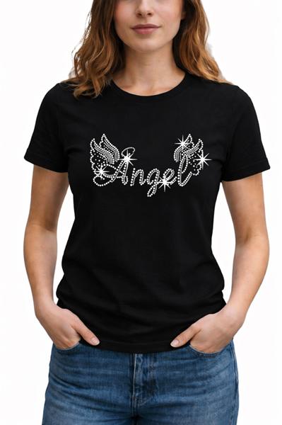Футболка ALIA (M-3XL) AL116 black (лето)