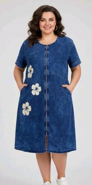 Платье Julia (60-68) JL1238 blue (лето)