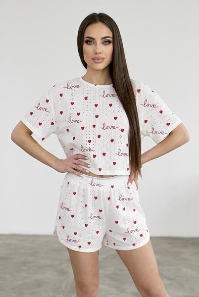 Пижама Trikotag (S-XL) 945 red-white (лето)