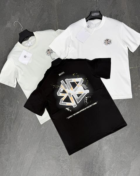 Футболка F.T.H (M-3XL) F1519 black (лето)