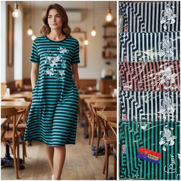 Платье HomeWear (4XL-6XL) M151 mix (лето)