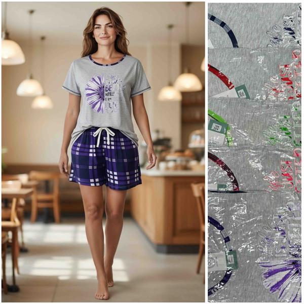 Пижама HomeWear (48-58) A02 mix (лето)