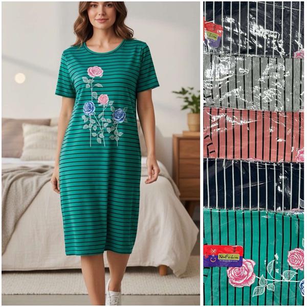 Платье HomeWear (4XL-6XL) M181 mix (лето)