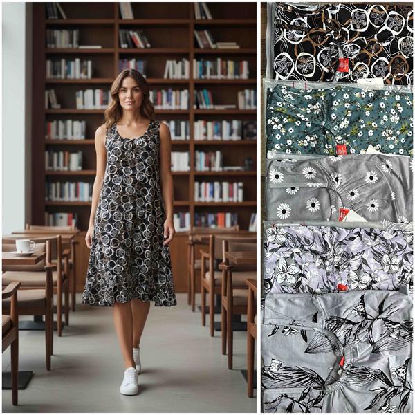 Платье HomeWear (48-56) 4101-1 mix (лето)