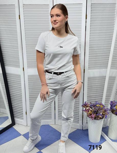 Футболка MMC clothes (42-48) 7119 white (лето)