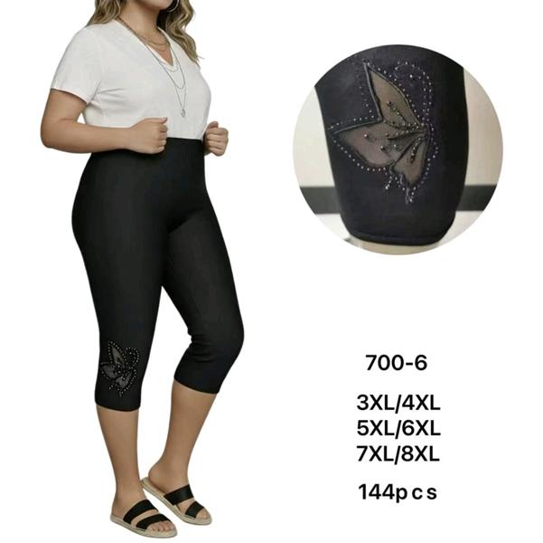 Бриджи Hoan (3XL-8XL) 700-6 black (лето)
