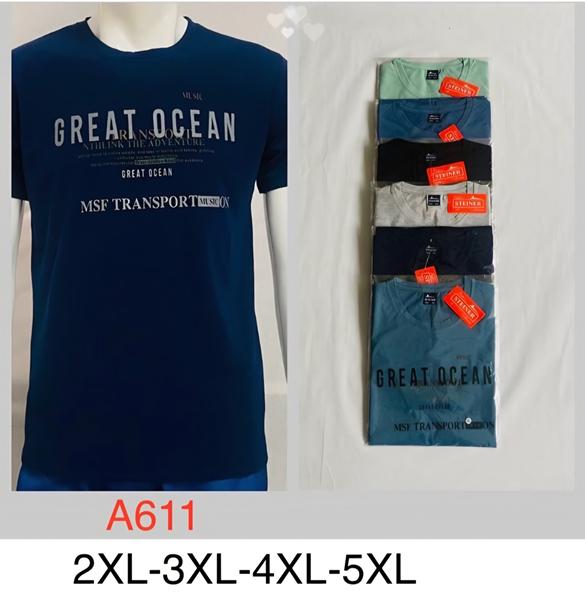 Футболка Hoan (2XL-5XL) A611 mix (лето)
