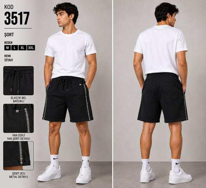 Шорты MMC clothes (48-54) 3517 black (лето)