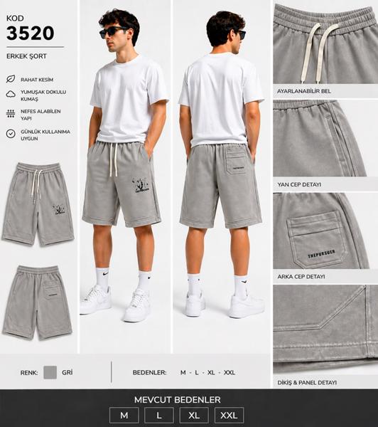 Шорты MMC clothes (48-54) 3520 grey (лето)