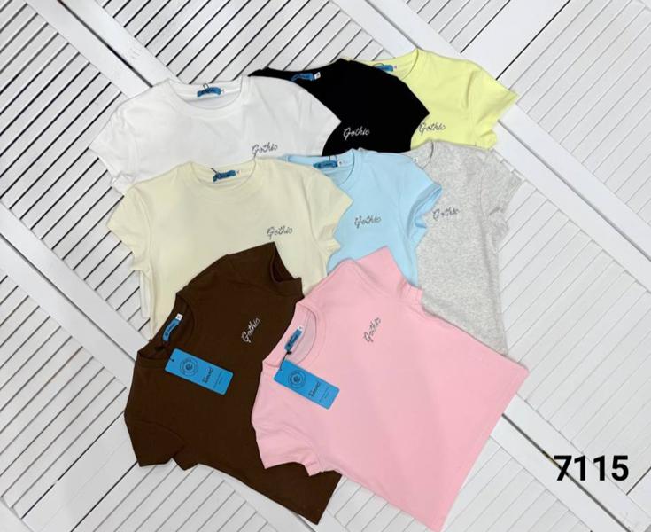 Футболка MMC clothes (42-48) 7115 l.yellow (лето)