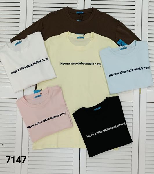 Футболка MMC clothes (one size) 7147 l.blue (лето)