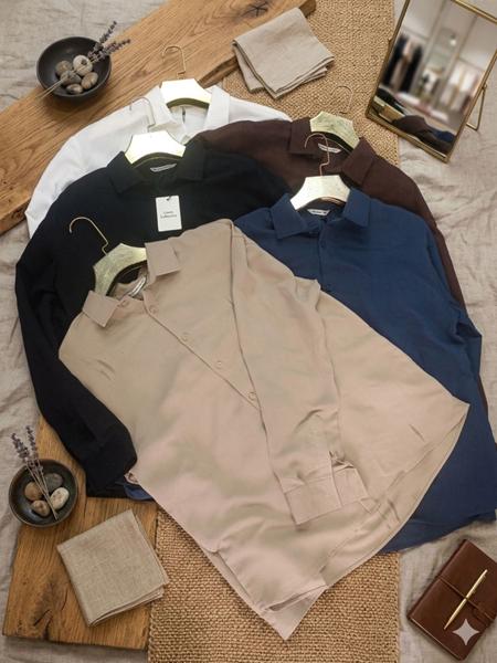 Рубашка Moranny (S-2XL) 1905 beige (деми)