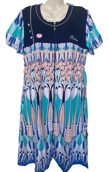 Халат Cotpark (2XL-6XL) 589-9030 l.blue (лето)