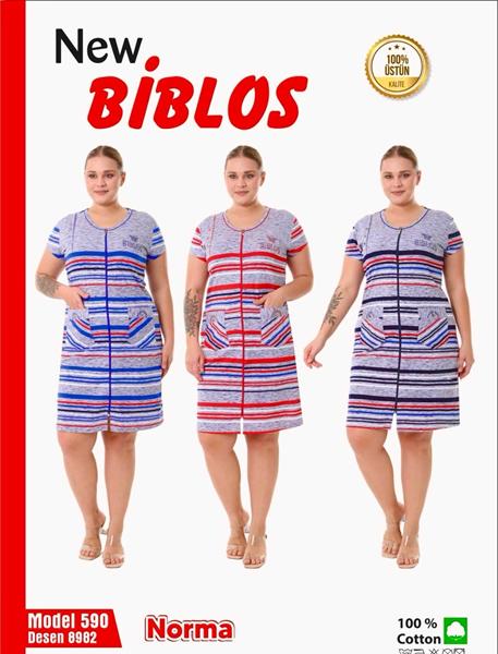 Халат Cotpark (2XL-7XL) 590-8982 l.grey-red (лето)