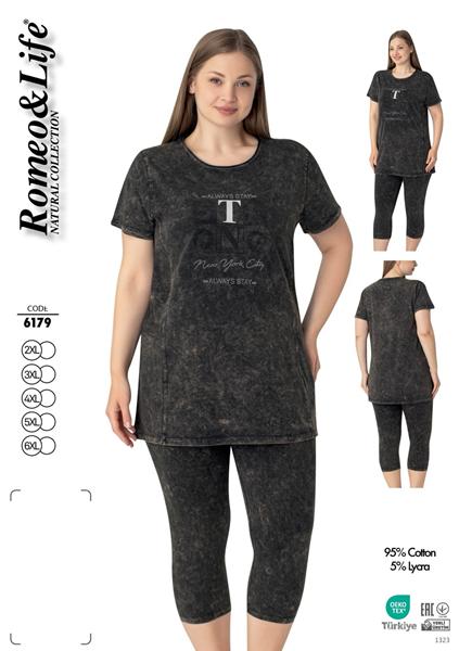 Костюм Cotpark (2XL-6XL) 6179 black (лето)
