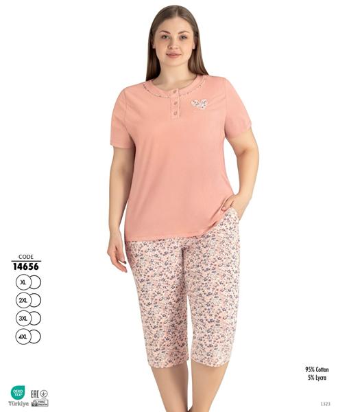 Пижама Cotpark (XL-4XL) 14656 peach (лето)