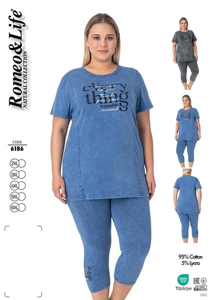 Костюм Cotpark (2XL-6XL) 6186 d.grey (лето)